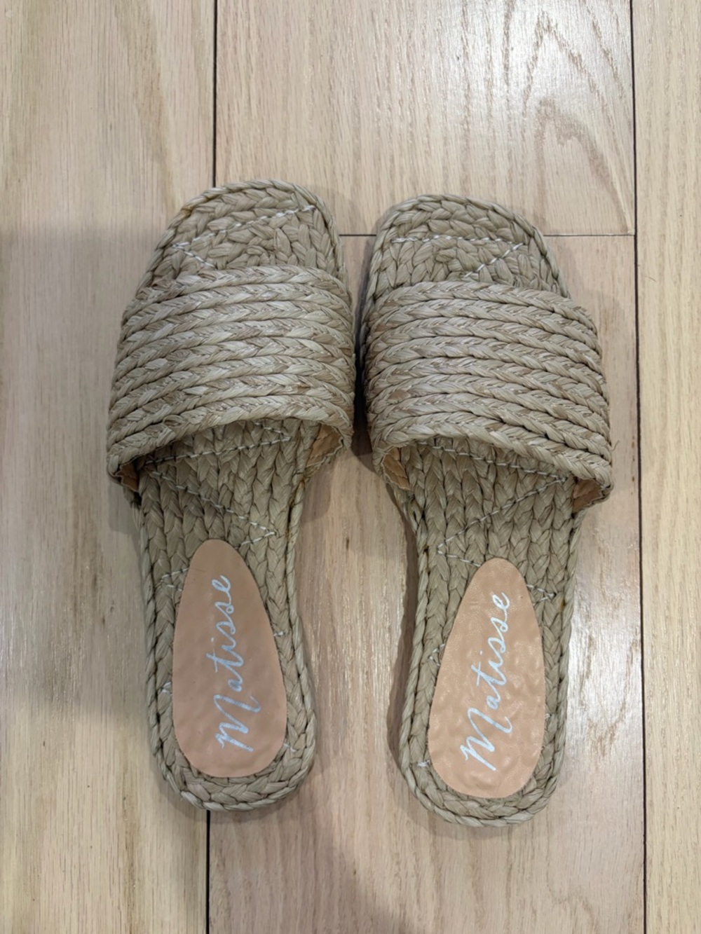 Matisse Braided Slide Sandals in Natural